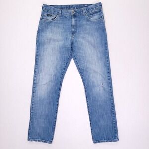 Calvin Klein Jeans Mens Medium Wash Blue Straight Leg Denim Pants 35x32